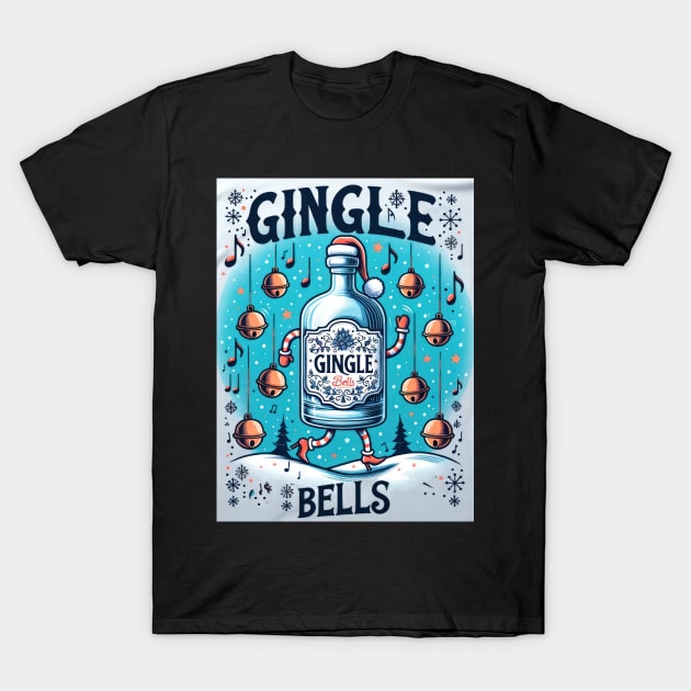 Gingle Bells T-Shirt by TooplesArt